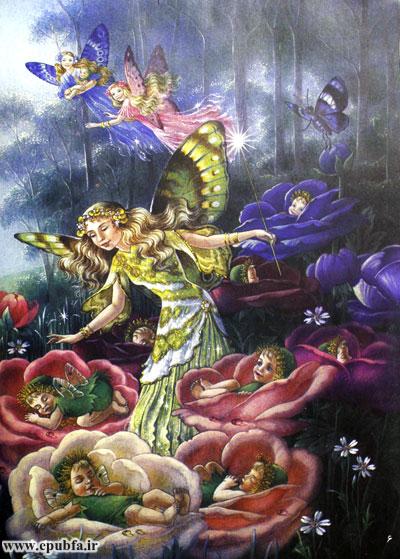 خوابیده بود تو هر یه گل یک پری تپلمپل